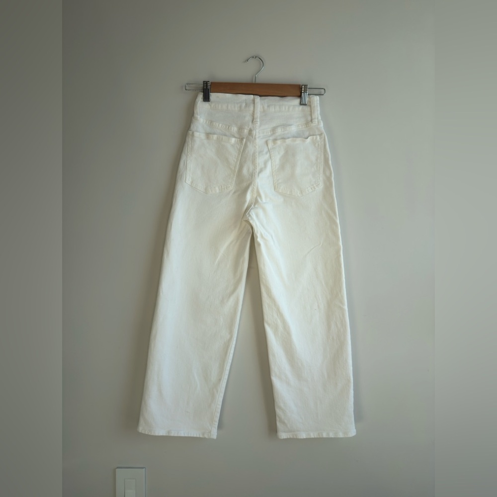 Madewell Perfect Vintage Wide-Leg Crop White Jean - Picture 7 of 14